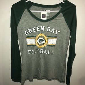 NWT Green Bay Packer baseball style tee